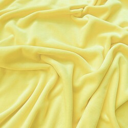 Cotton velour - light yellow