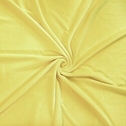 Cotton velour - light yellow