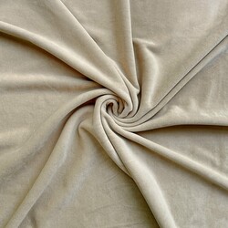 Cotton velour - beige