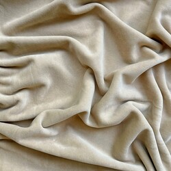 Cotton velour - beige