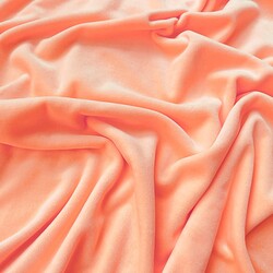 Cotton velour - coral