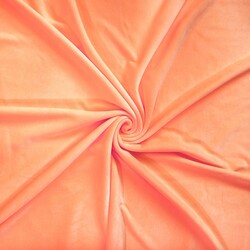 Cotton velour - coral