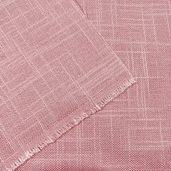 Pink decorative tablecloth fabric - linen pattern