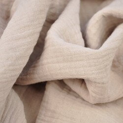 Muslin cotton double gauze (Cocoa)