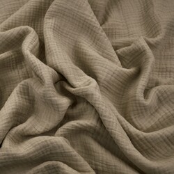 Muslin Double gauze cotton gray - dark beige (Simply taupe)