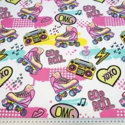 Cotton 100% pink youth patterns xoxo