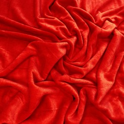 Cotton velour - red