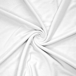 Cotton velour - white