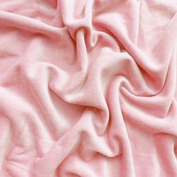 Cotton velour - powder pink