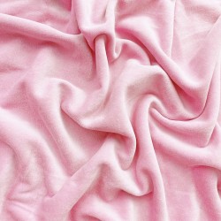 Cotton velour - pale pink