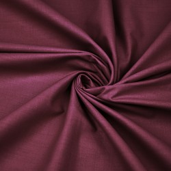 Plain cotton burgundy 220cm