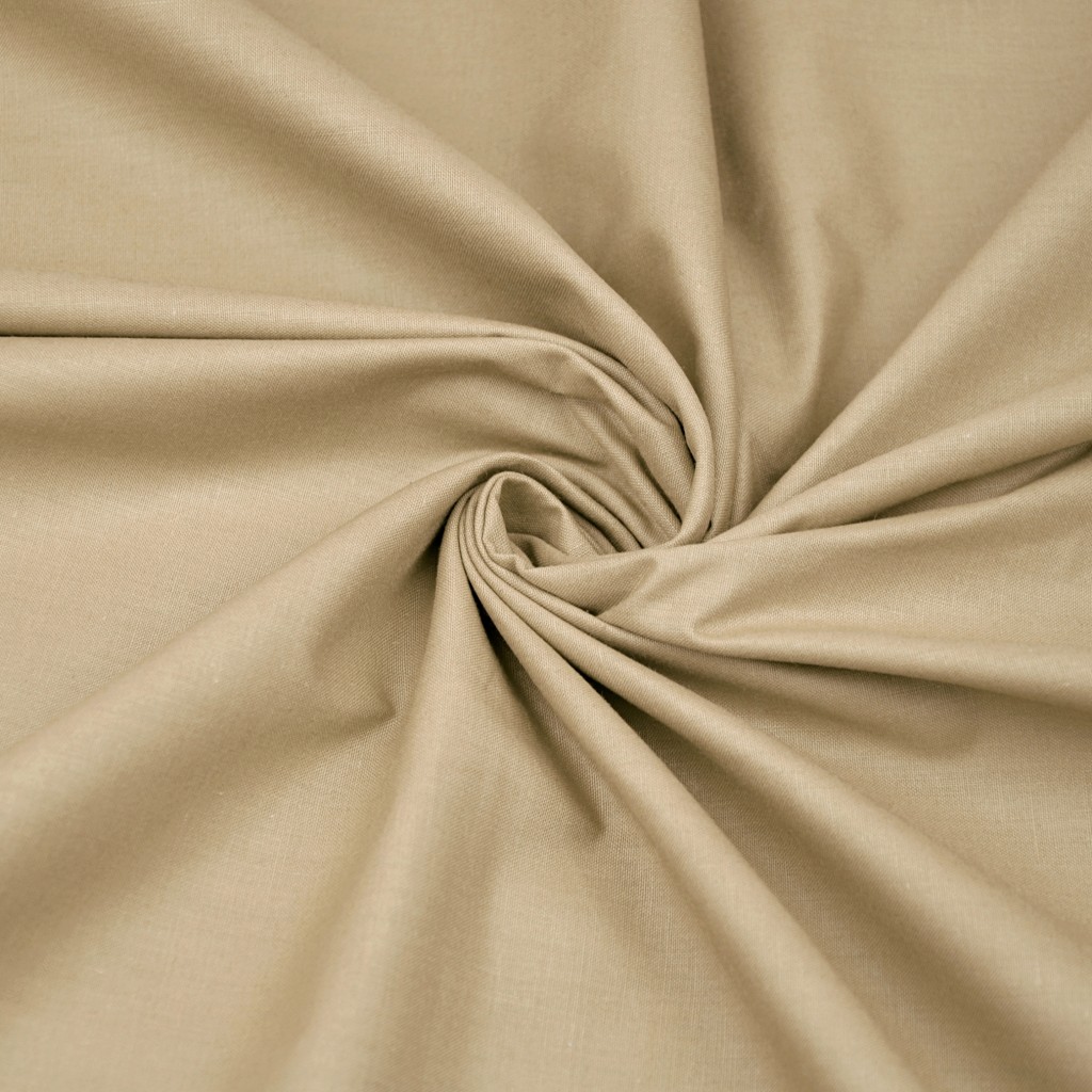 Plain cotton cappuccino 220cm