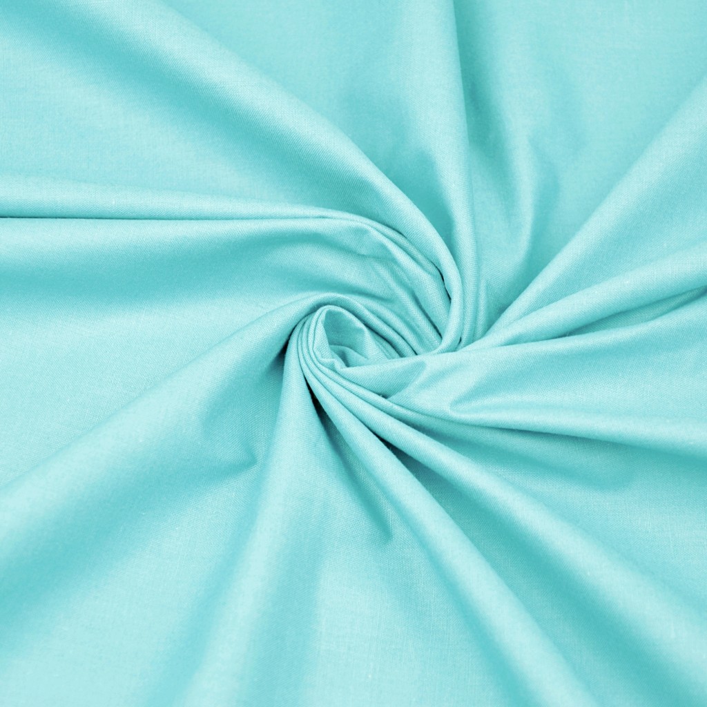 Plain cotton light turquoise