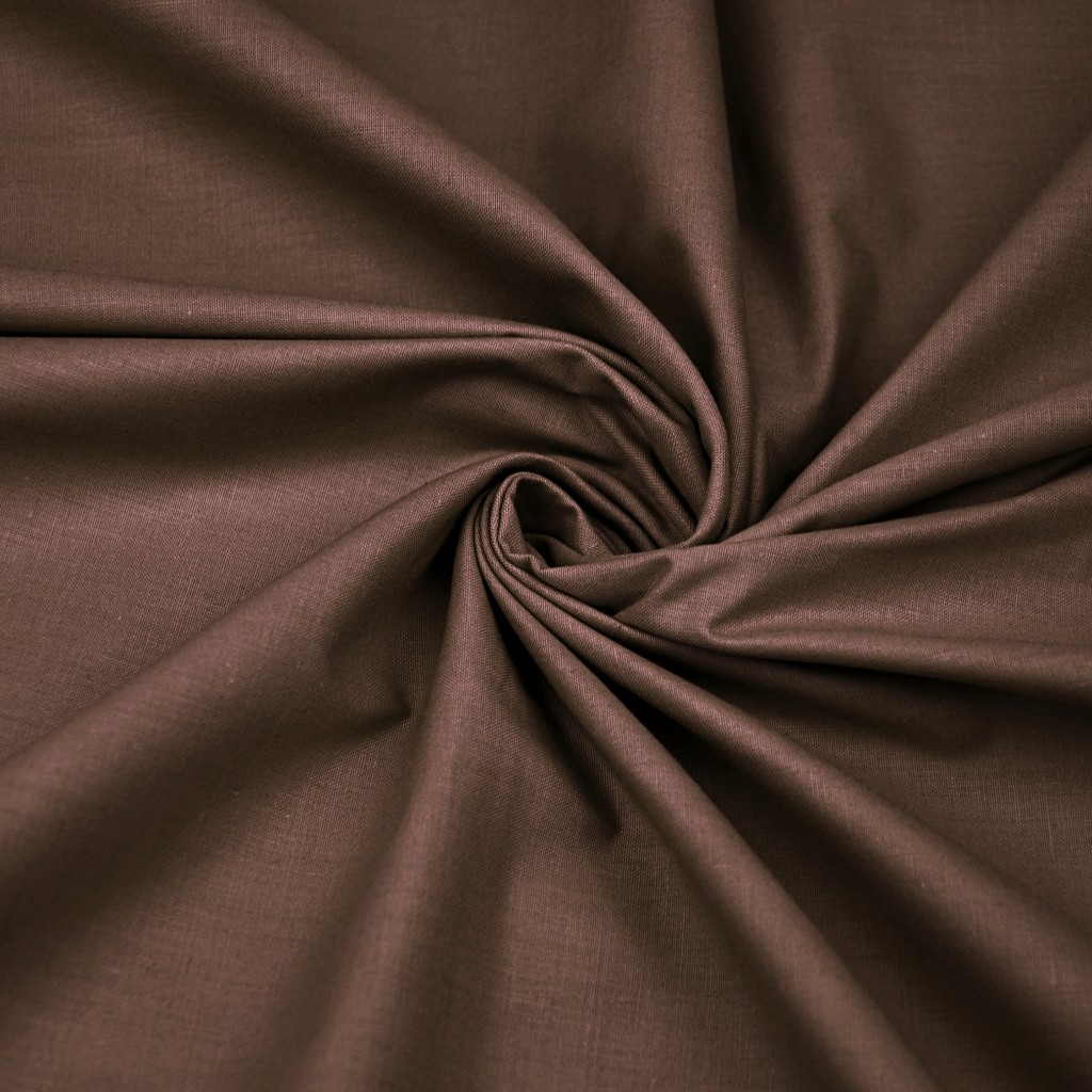 Thick brown plain cotton - Noris