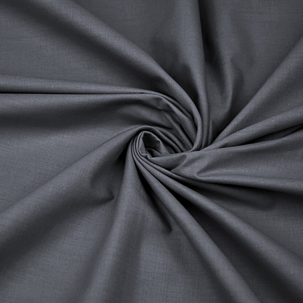 Cotton plain dark graphite - 19