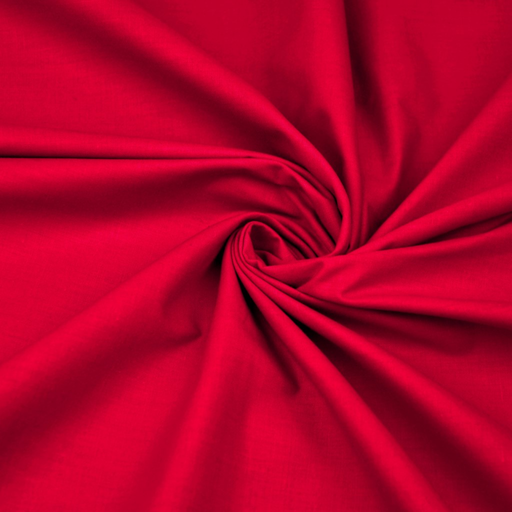 Red plain cotton 220cm (DT)