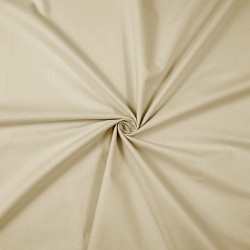 Beige plain cotton fabric (KR)