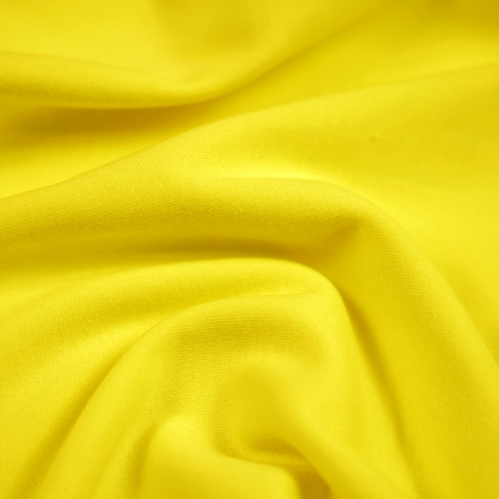 Interlock knit fabric - yellow