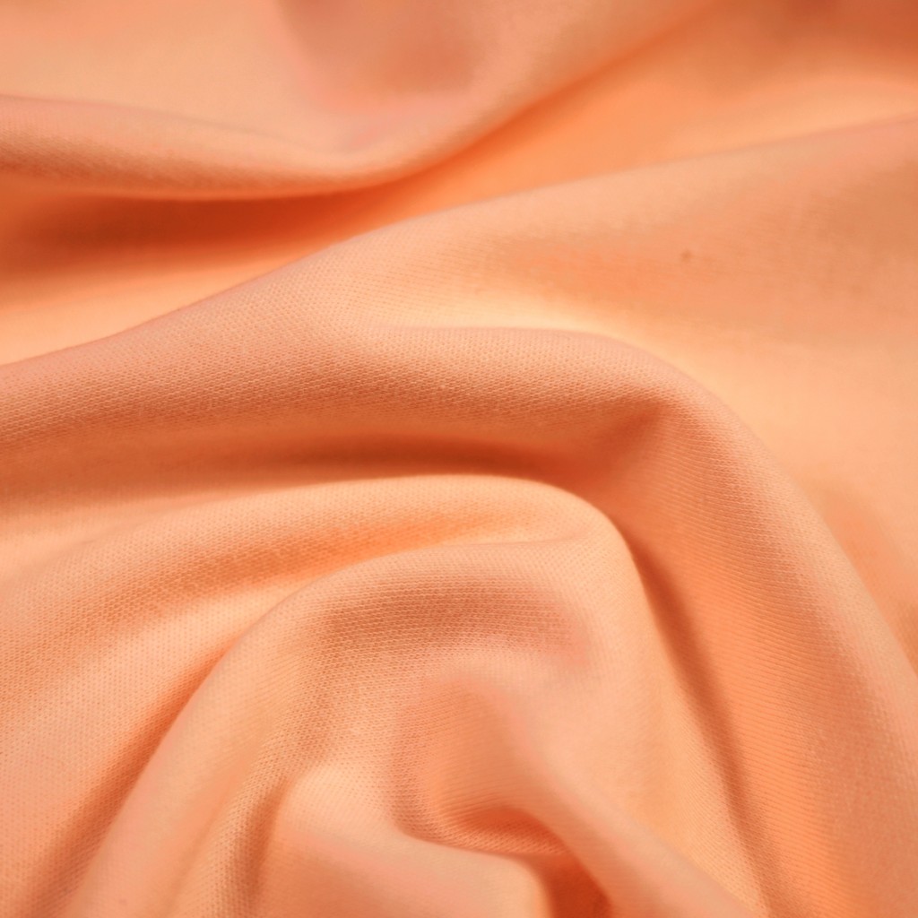 Interlock knit fabric - peach