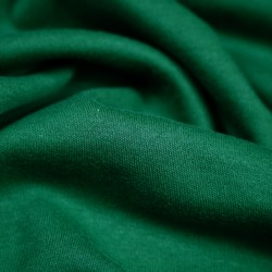 Interlock knit fabric - bottle green