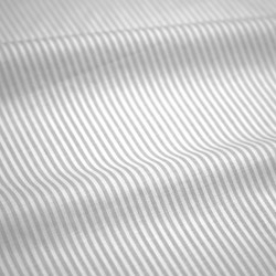 Cotton white - gray strips