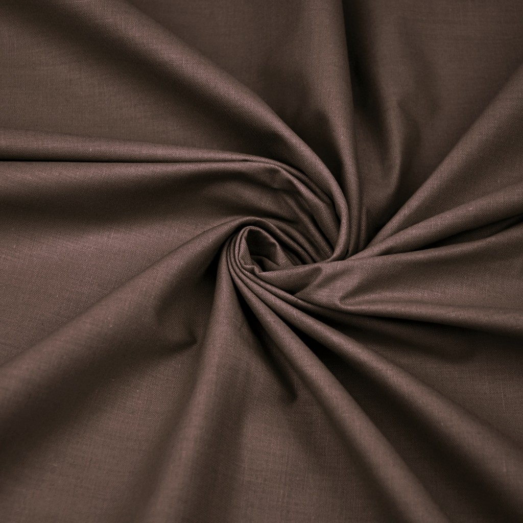 Plain cotton chocolate 86 - 220cm