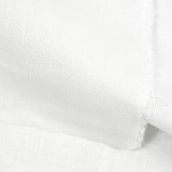 100% Linen fabric for tablecloths - 245 gms - white