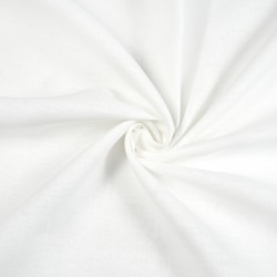 100% Linen fabric for tablecloths - 245 gms - white