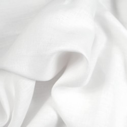 Clothing 100% Linen fabric - 185 gms - white