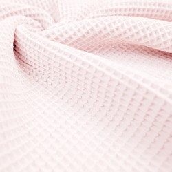 Cotton Waffle - Powder Pink