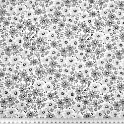 Cotton 100% grey meadow on a white background