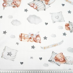 Cotton muslin sleeping Teddy bears Good Night