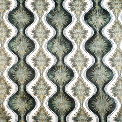 Cotton 100% green kaleidoscope pattern