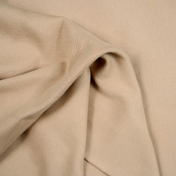 Ribbed knit fabric - dark beige