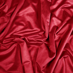 Curtain velvet - mild carmine 220g