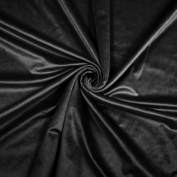 Curtain velvet - exquisite black