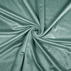 Curtain velvet - gray green