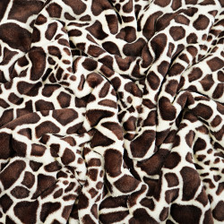 Soft fleece giraffe pattern