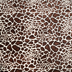 Soft fleece giraffe pattern