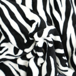 Soft fleece Zebra pattern