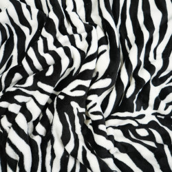 Soft fleece Zebra pattern