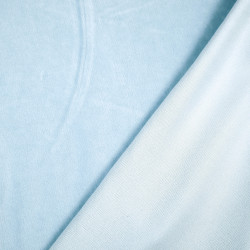 Cotton velour - light blue