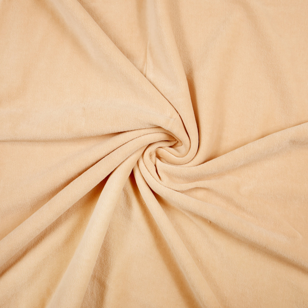 Cotton velour - beige pink