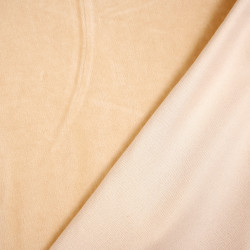 Cotton velour - beige pink