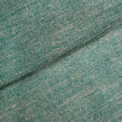 Jute 100% fabric - dark turquoise melange