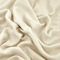 Muslin cotton double gauze - Linen color