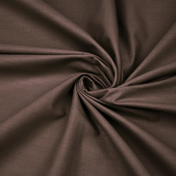 Chocolate plain cotton fabric - 86