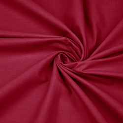 Dark red plain cotton fabric (KR)