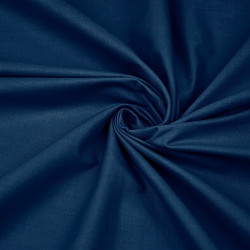 Navy blue plain cotton fabric (KR)