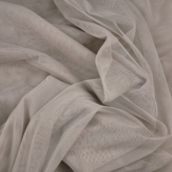 Decorative tulle soft - gray-beige